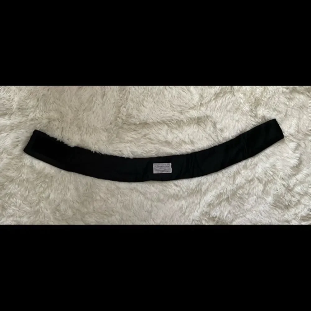 Vintage Christian Dior black, brown and gold embellished belt size small/medium